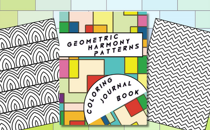 Geometric Harmony Patterns Coloring Journal Book