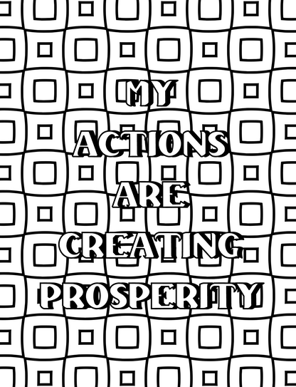 Money Affirmations Coloring Journal Book