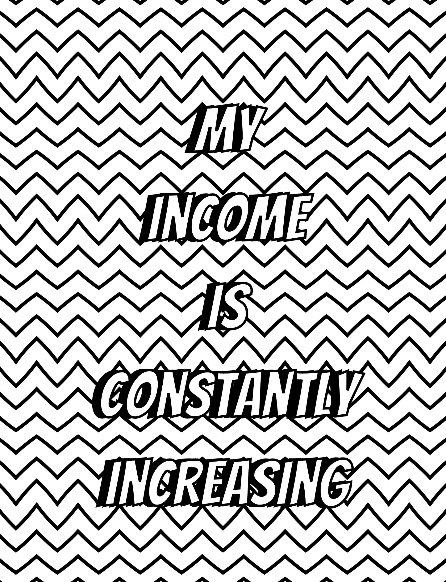 Money Affirmations Coloring Journal Book