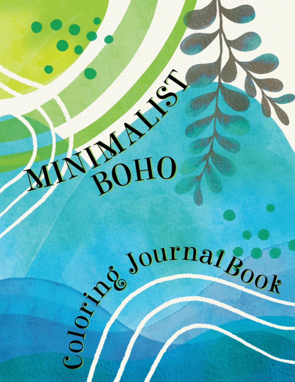 Minimalist Boho Coloring Journal Book