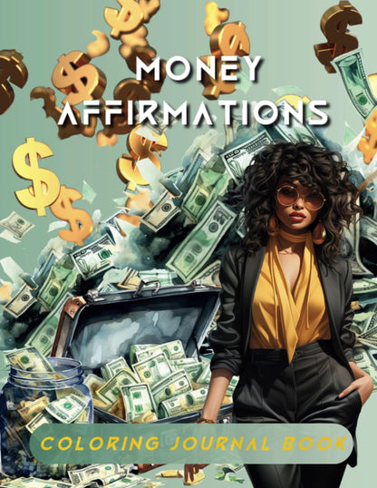 Money Affirmations Coloring Journal Book