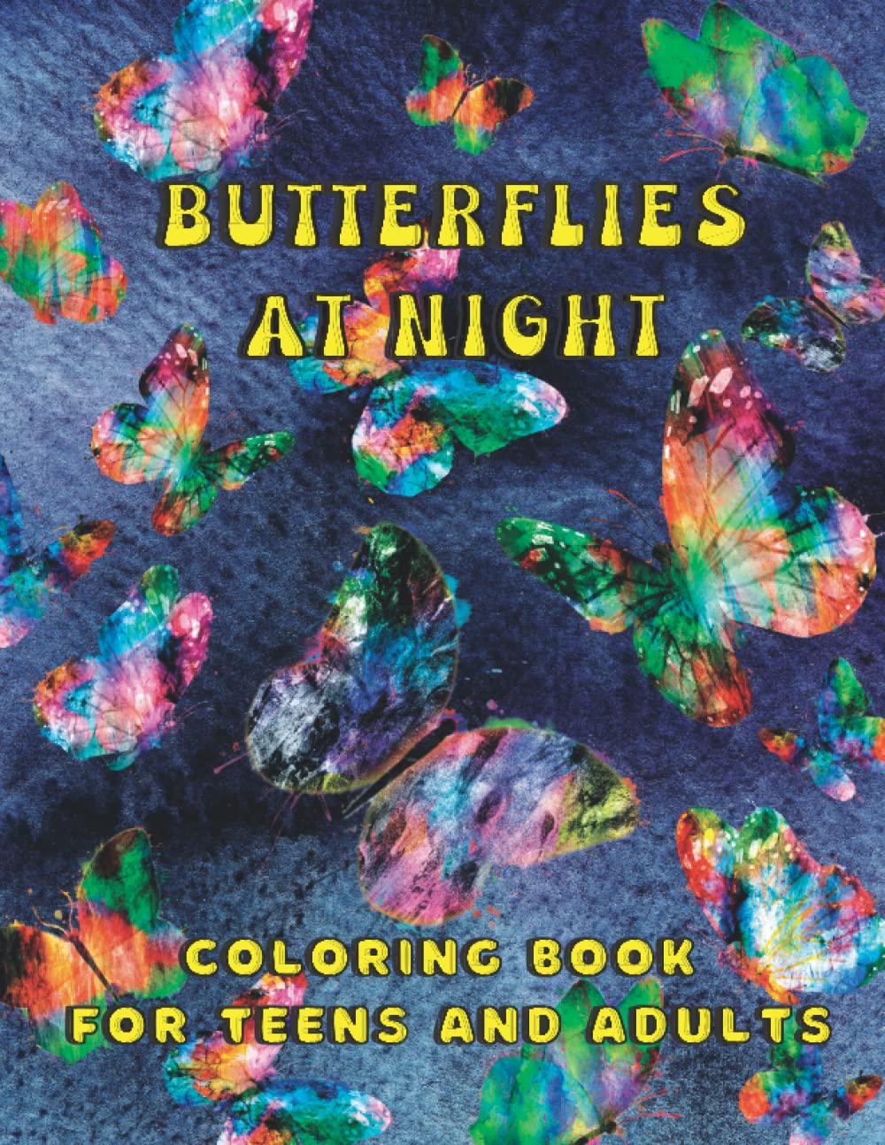 Butterflies At Night Coloring Book