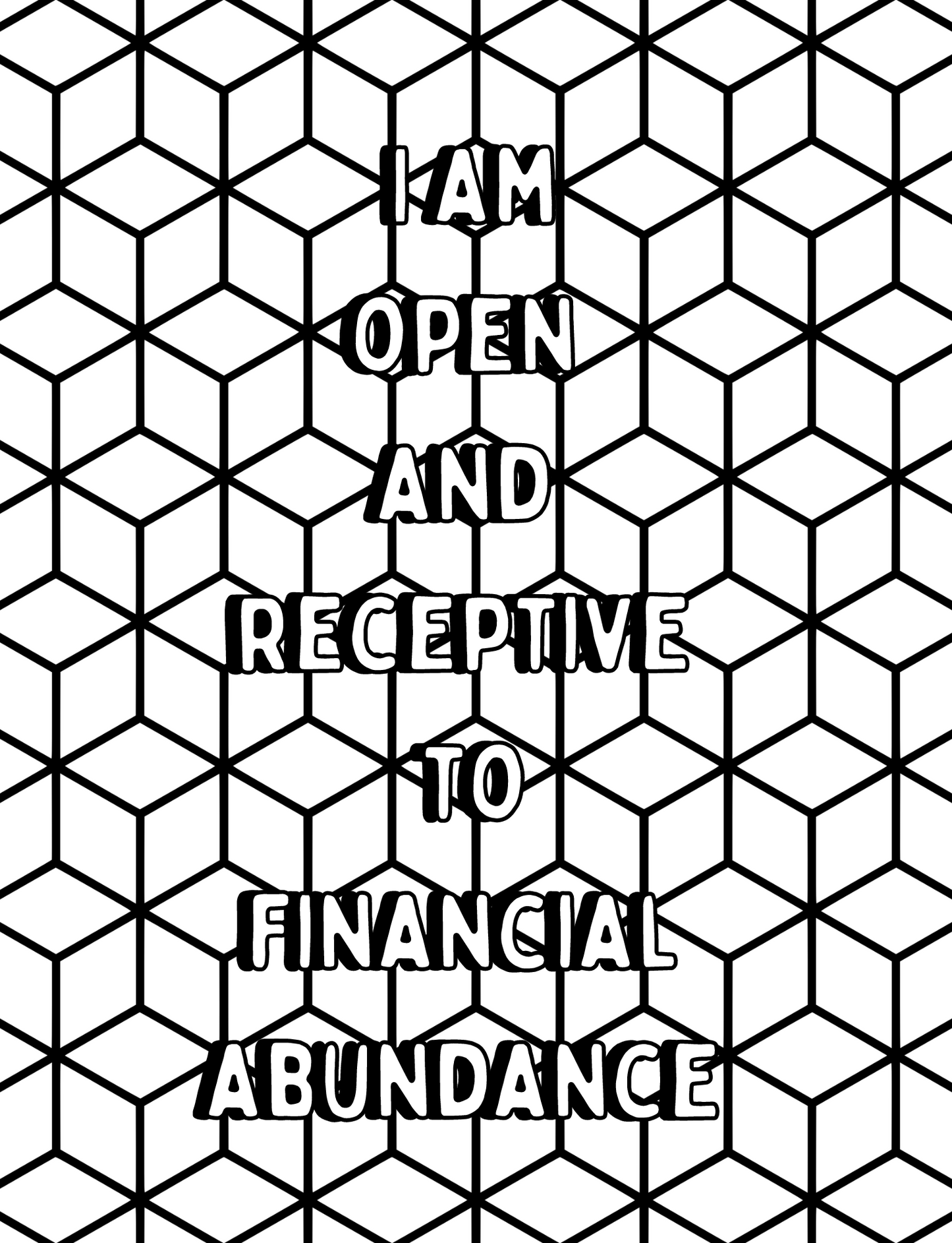 Money Affirmations Coloring Journal Book