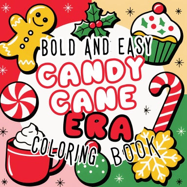 Bold and Easy Candy Cane Era Coloring Book