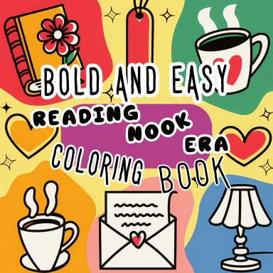 Bold and Easy Reading Nook Era Coloring Book